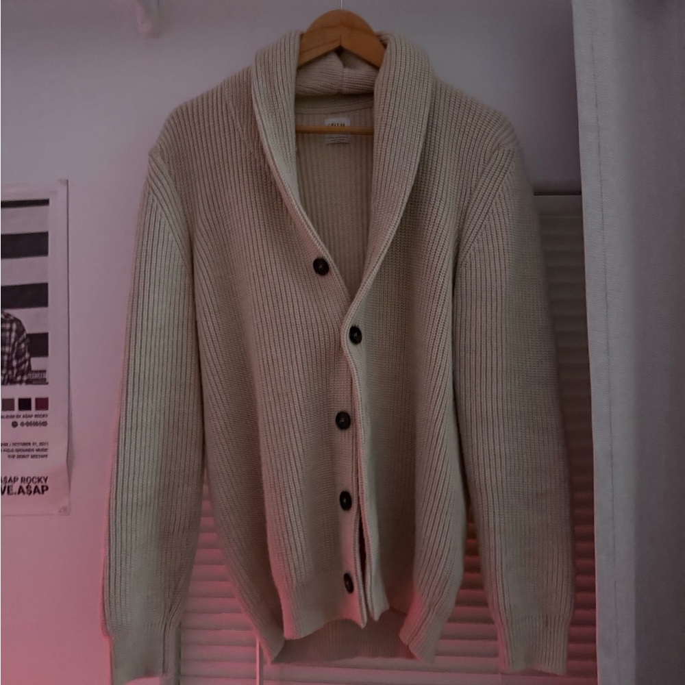 Zara Beige Knit Cardigan